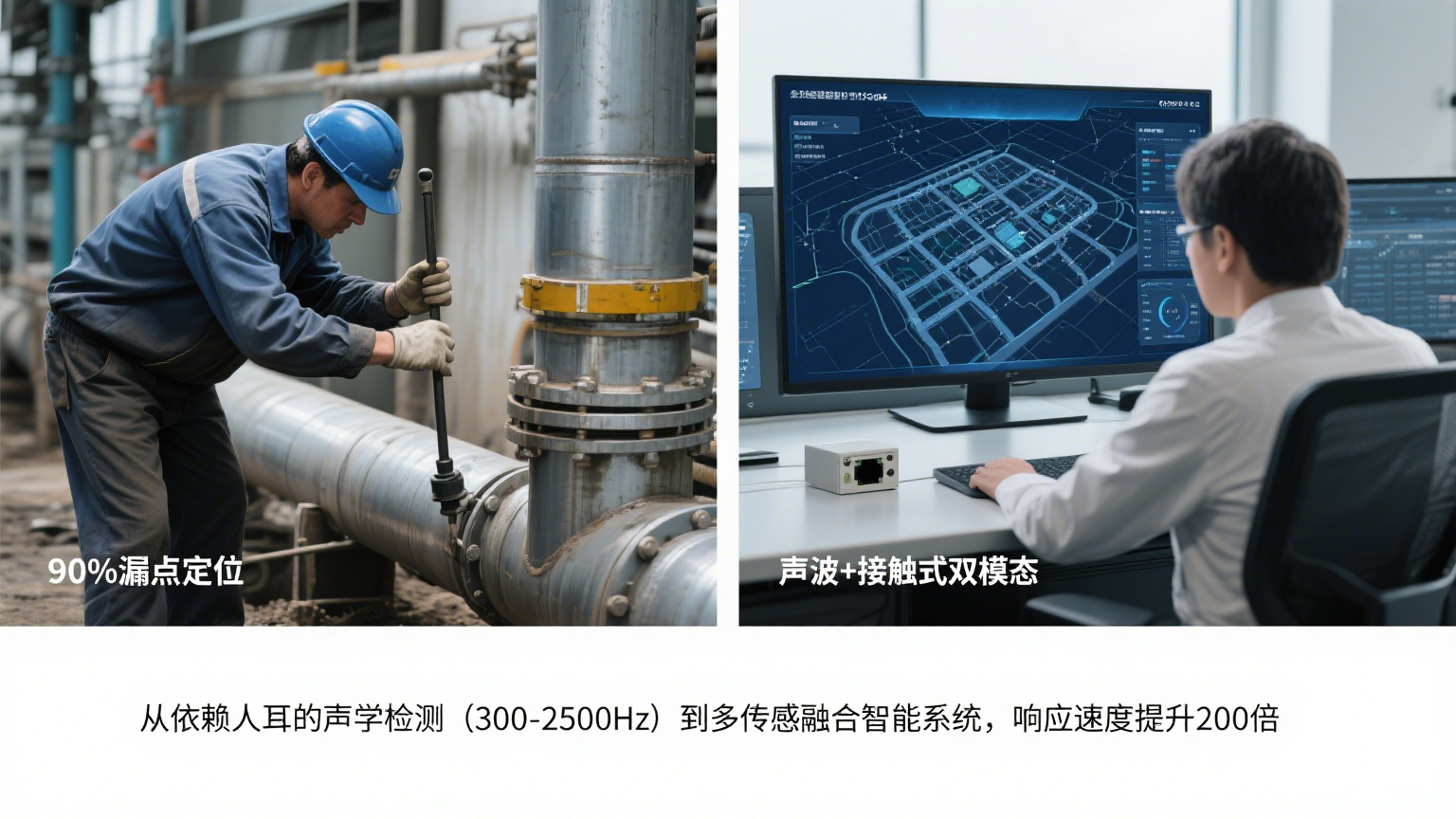 水管漏水檢測技術體系演進與業疆智能的創新實踐